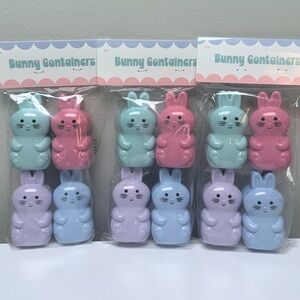 New Target Bullseye Playground Set of 12 Bunny Shaped Containers, Easter Basket